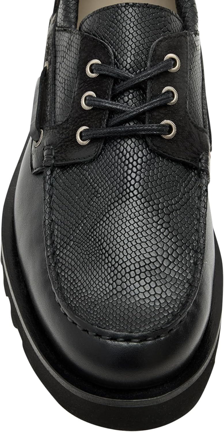 Кроссовки AllSaints Men's Boat Shoe, черный — фото 3