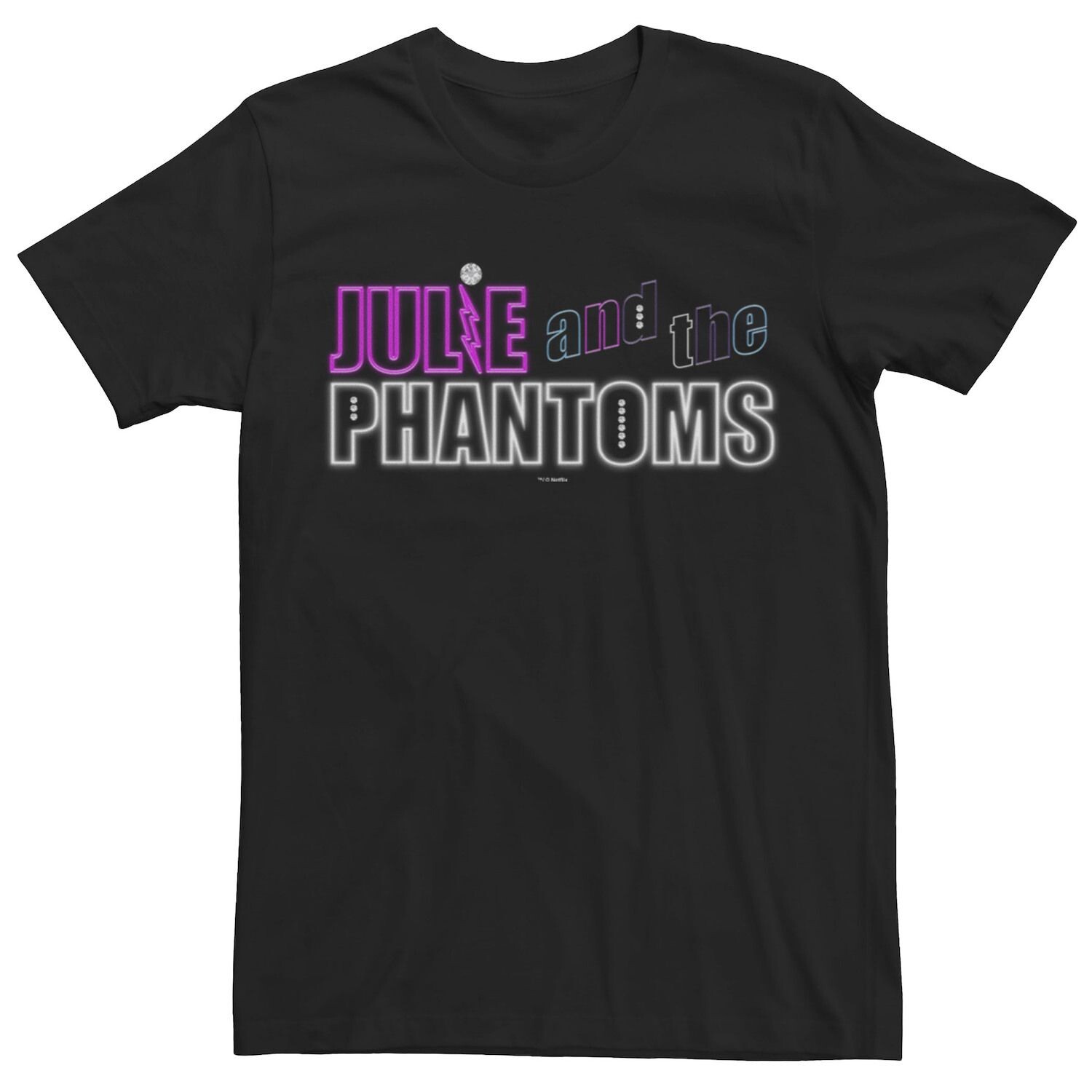 

Мужская футболка с неоновым логотипом Julie And The Phantoms Licensed Character