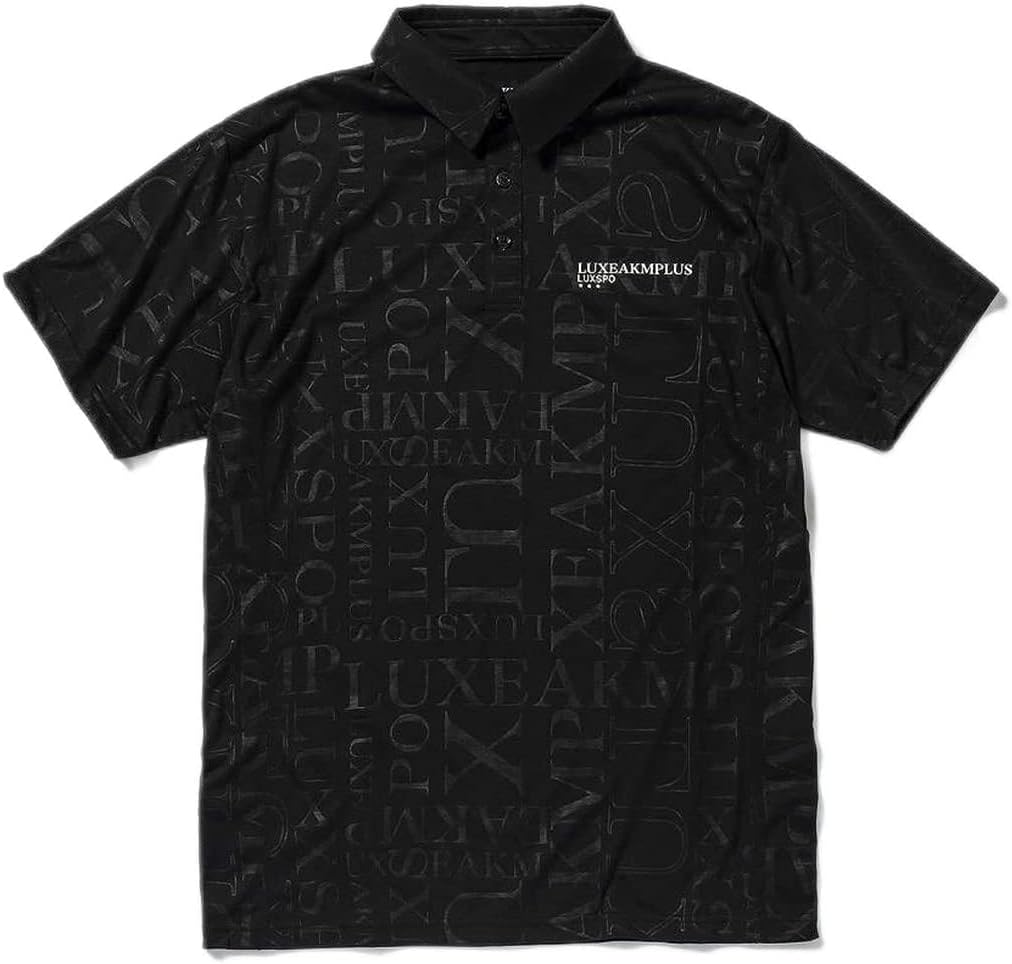 

Мужская поло-рубашка с коротким рукавом и логотипом LUXEAKMPLUS, черный