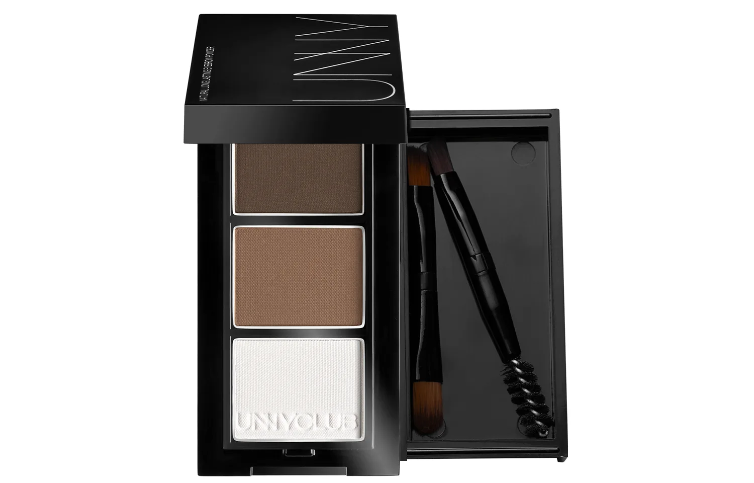 UNNY CLUB Палетка для бровей UNNY Soft Contouring Tricolor, 0,9 г*3, #Smoke Brown