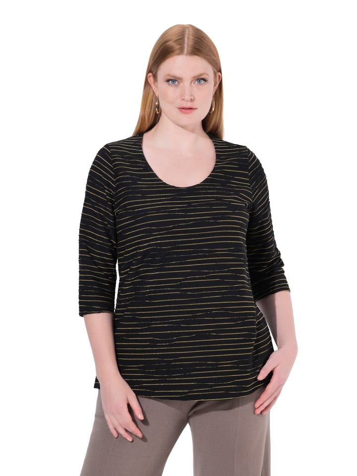 

Ulla Popken Черная футболка, Черный, Ulla Popken Черная футболка