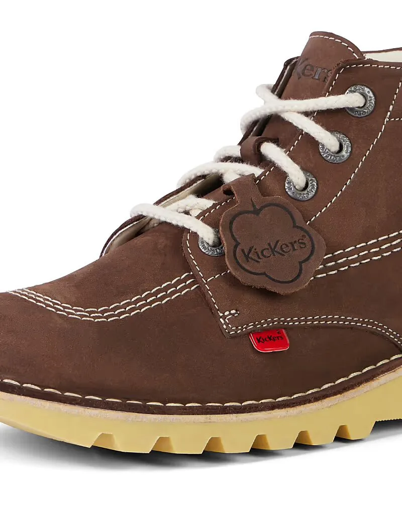 Высокие ботинки Kickers Kick коричневого цвета — фото 4