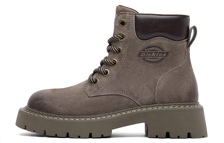 Ботинки женские Dickies Martin на шнурках, серо-бежевый
