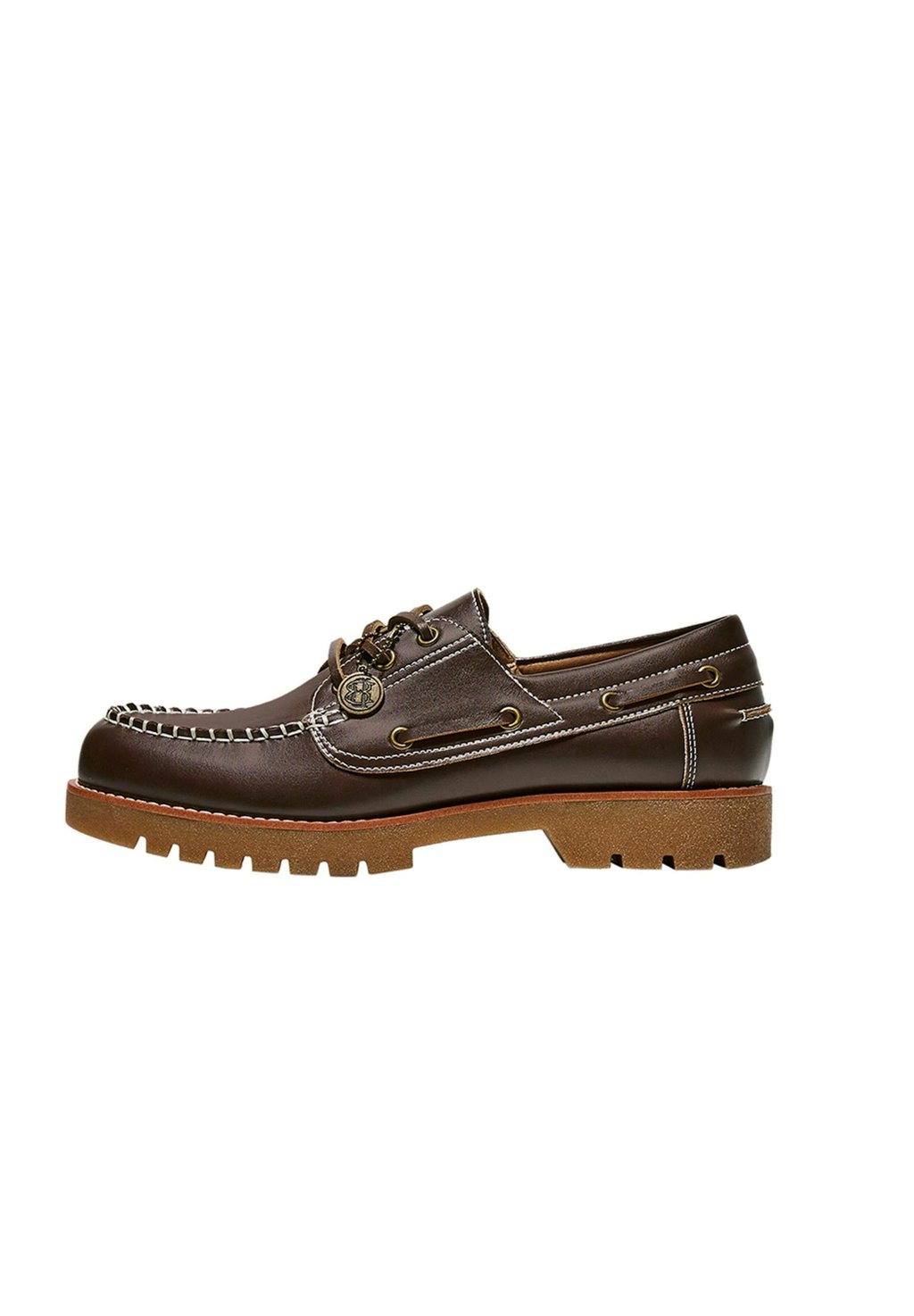 

Туфли-лодочки MOC TOE DECK Bershka, коричневый
