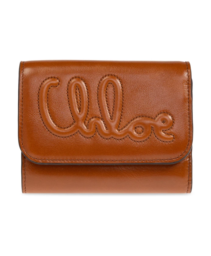 

Кожаный кошелек Chloé, коричневый