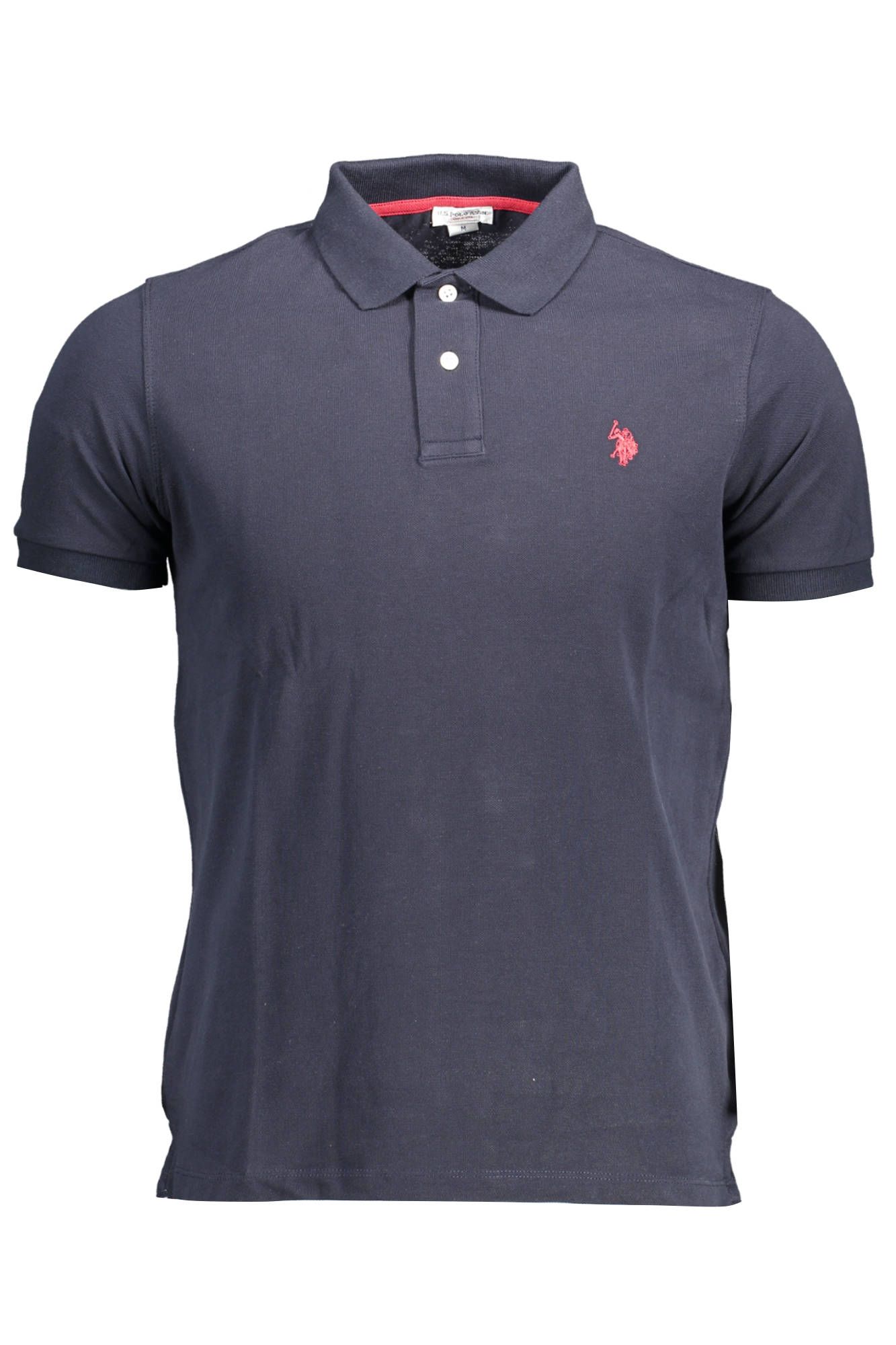 

Синяя хлопковая мужская рубашка поло U.S. Polo Assn.
