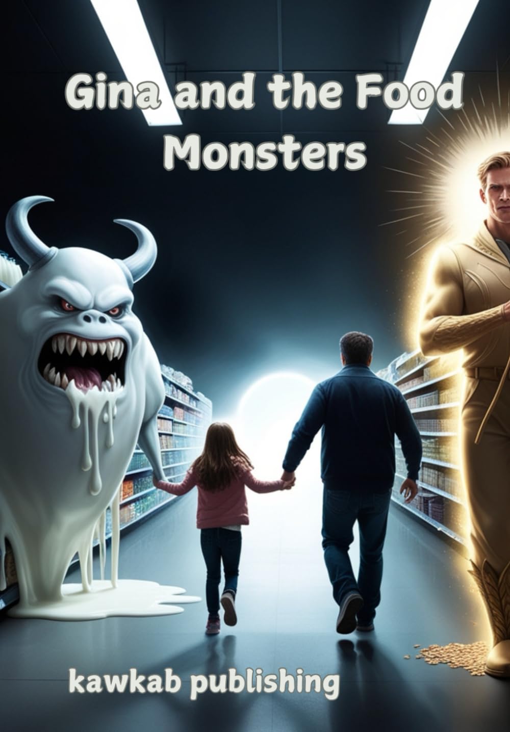 

Gina and the Food Monsters: Join Gina and her dad as they explore a magical market and meet the Dairy-Free Heroes who help her face food Monster. A must-read for children with different allergies! (Independently published)