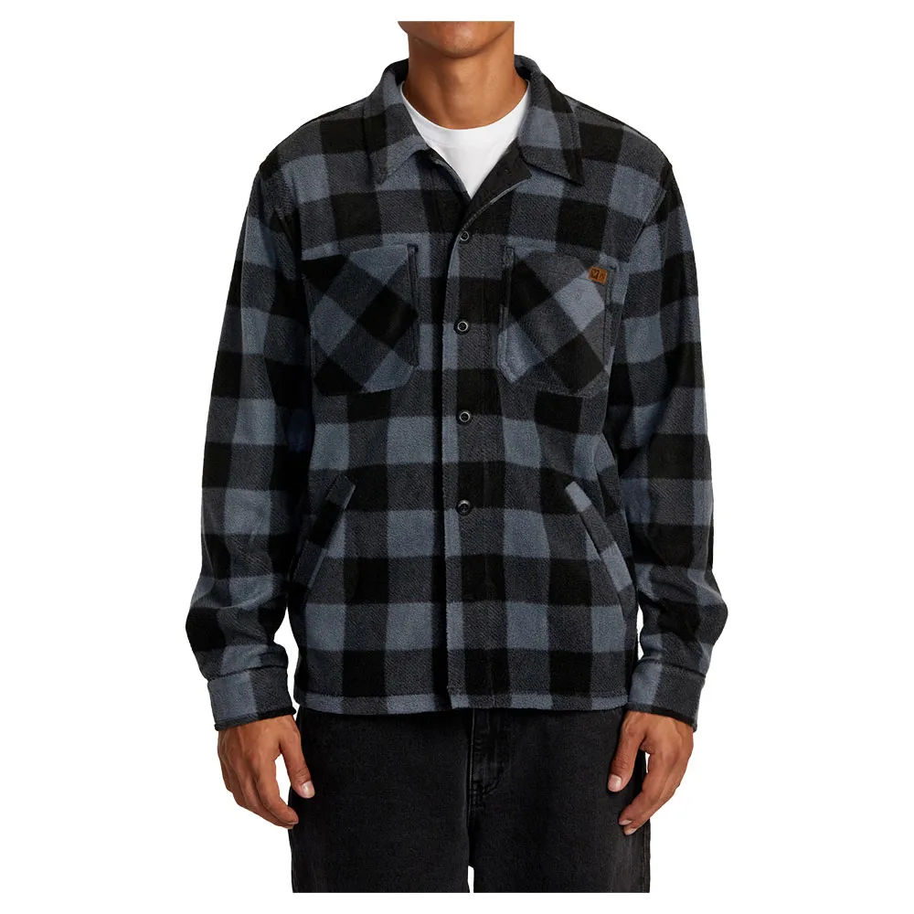 

Верхняя рубашка Rvca Yukon Hi Pile, синий