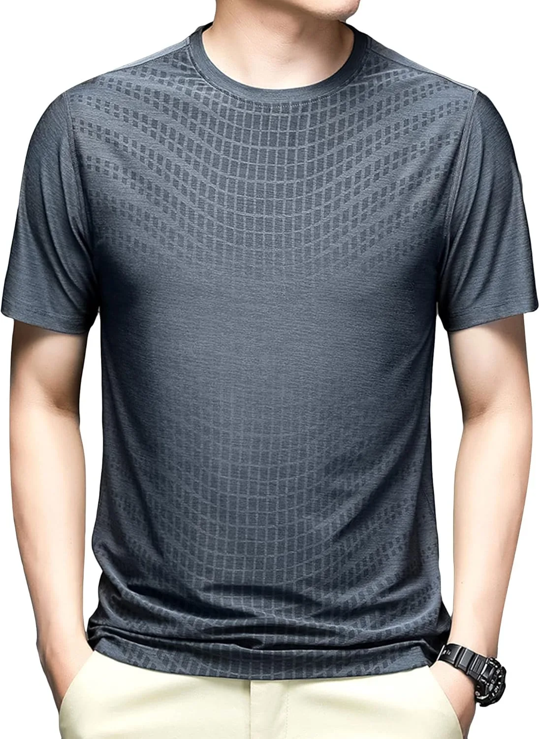 

Майифу-GJ мужская футболка Dry-Fit Active Athletic с круглым вырезом, легкая, дышащая, с коротким рукавом Maiyifu-GJ