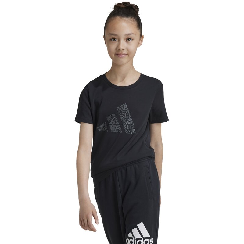 Тренировочная графика на футболке Adidas, черный — фото 2