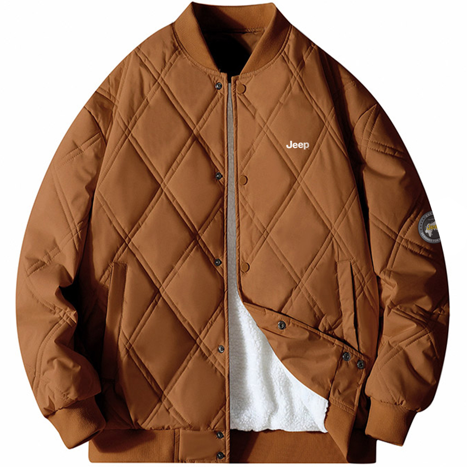 

Jeep Пуховик Unisex, Camel[Thickened and Fleece-Lined]
