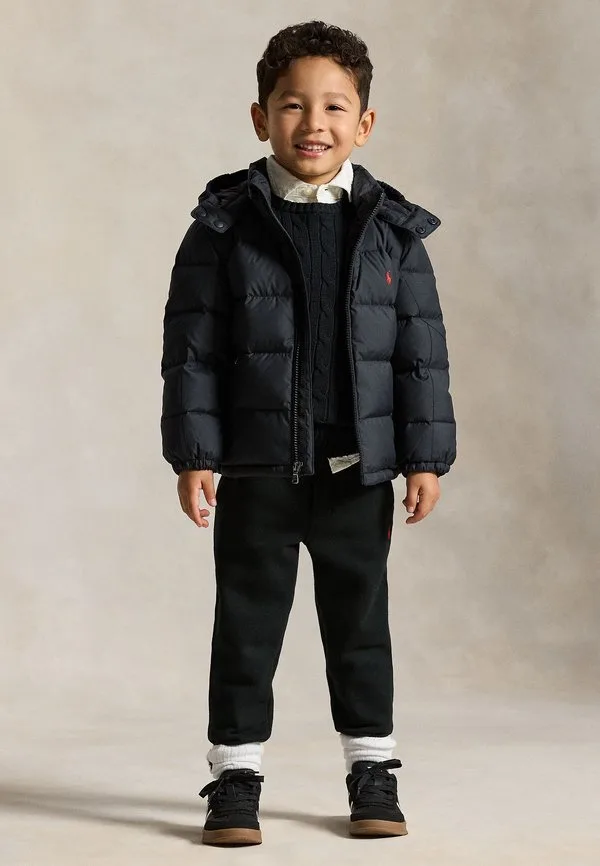 Пуховая куртка gorham с капюшоном, размер 26y Polo Ralph Lauren, Black — фото 2