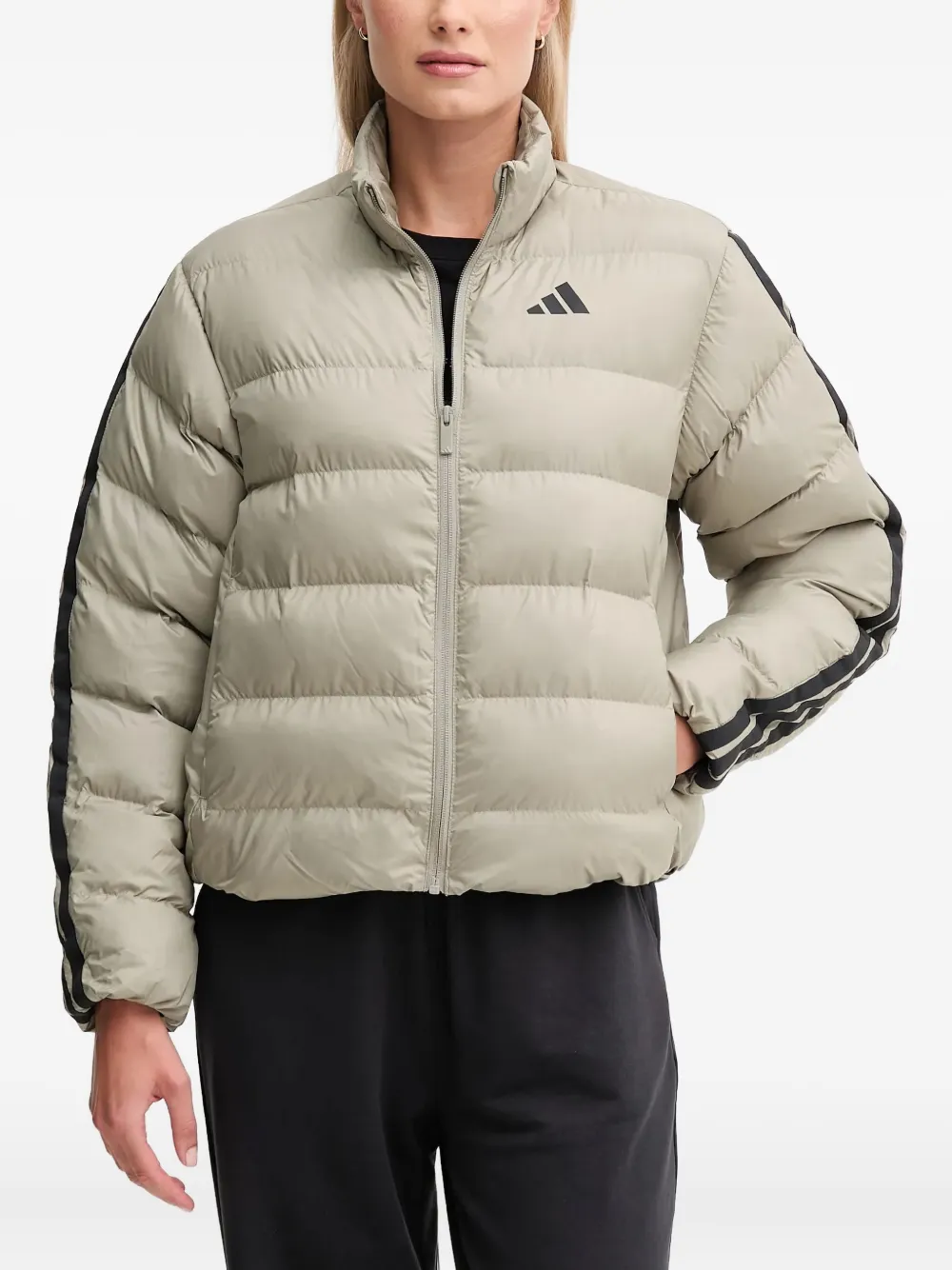 

Пуховик Climawarm Adidas, бежевый