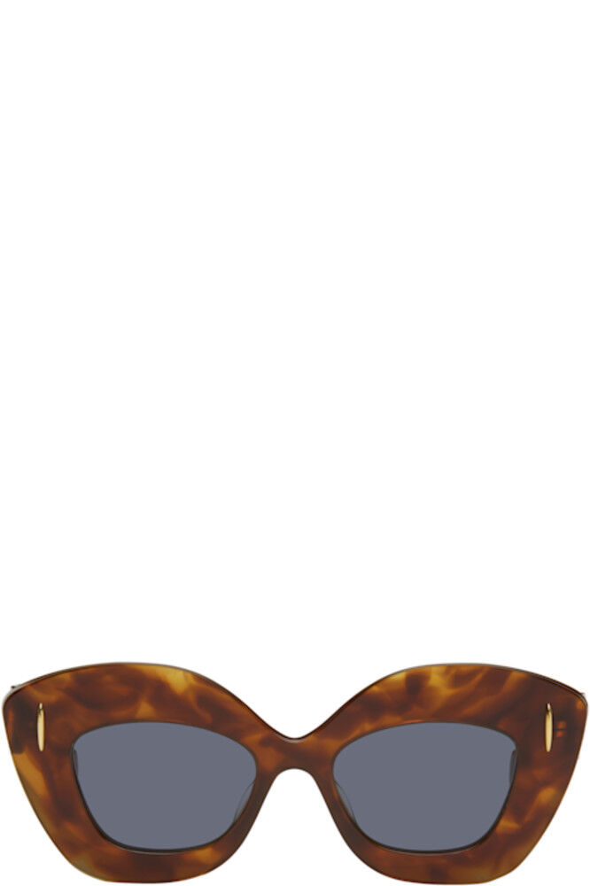 

Коричневые солнцезащитные очки Butterfly Screen LOEWE