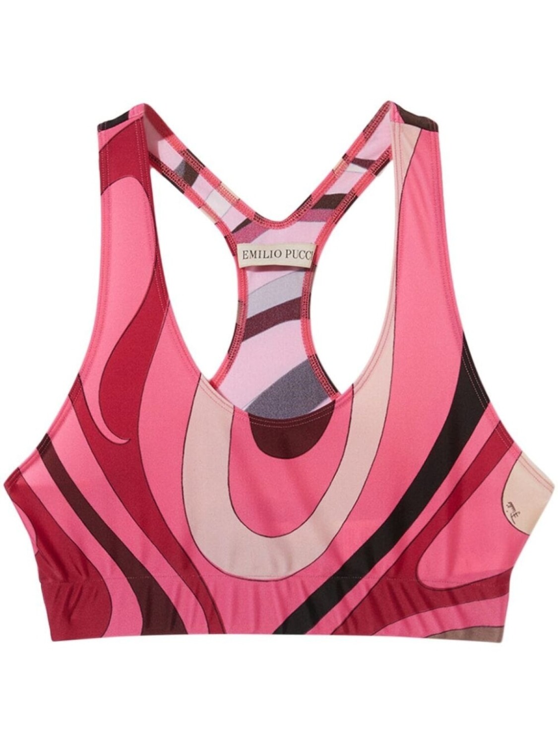 

PUCCI спортивный топ с абстрактным принтом, розовый