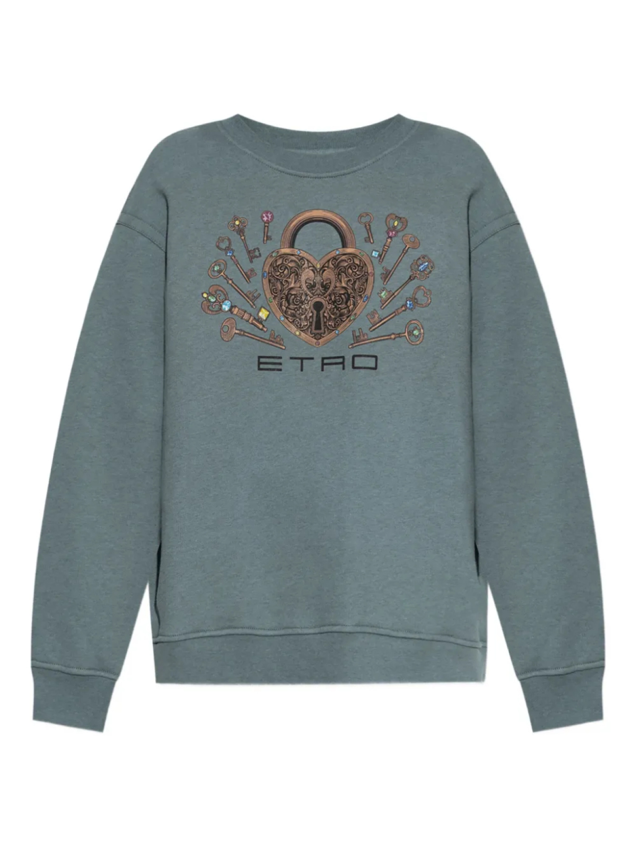 

Толстовка с графическим замком ETRO, зеленый
