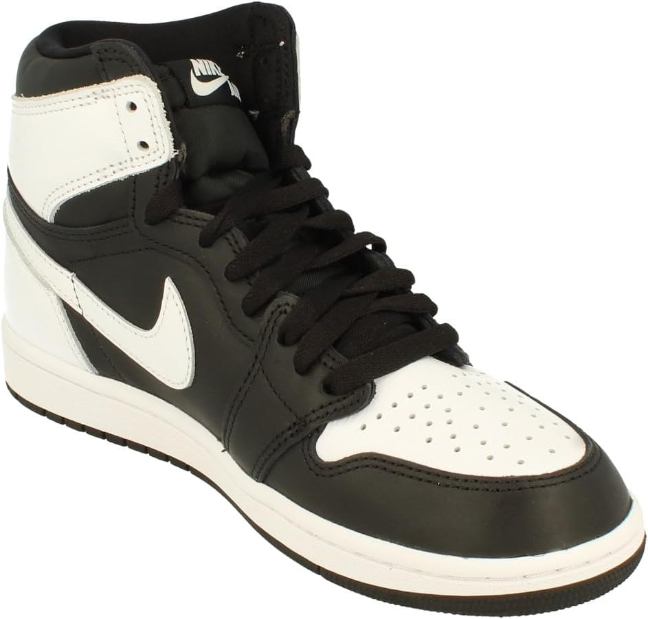 Мужские кроссовки Air Jordan 1 High Nike, белый/черный — фото 4