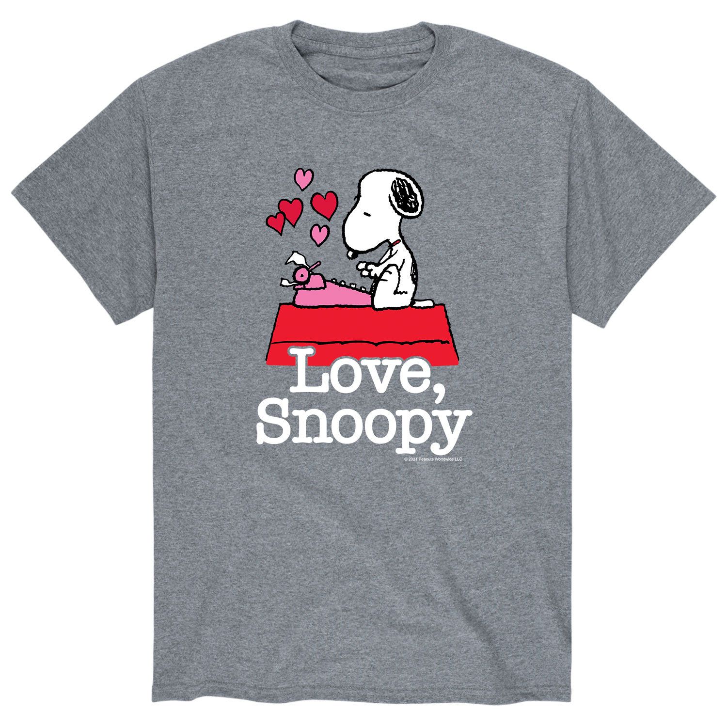 

Мужская футболка Peanuts Love Snoopy Licensed Character