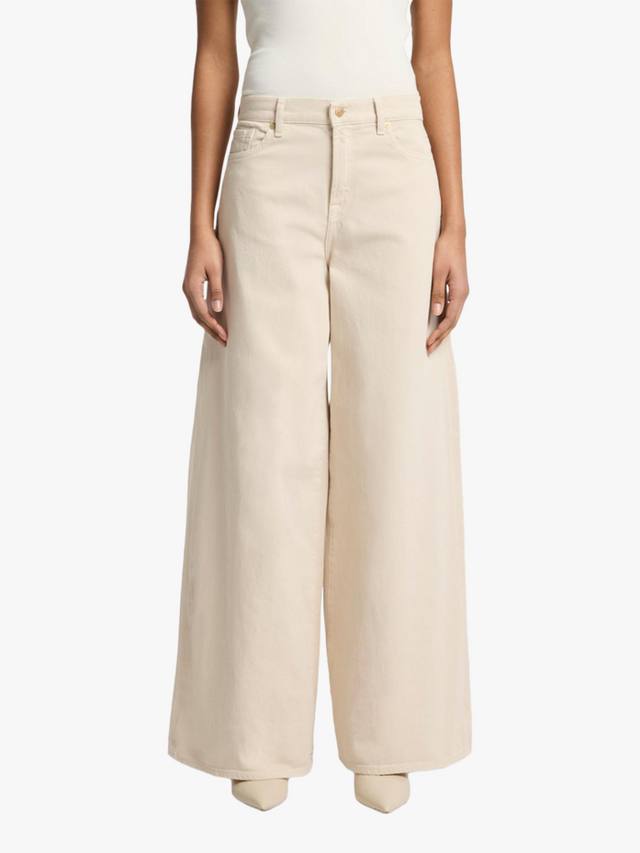 

Широкие джинсы Marie 7 For All Mankind, Creme