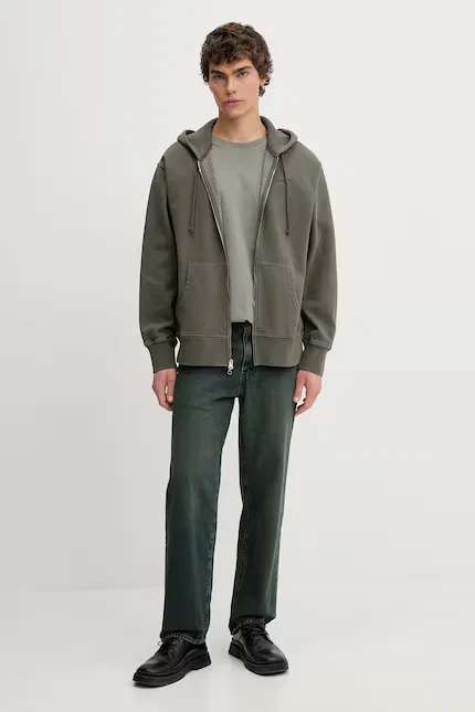 Толстовка на молнии AUTHENTIC FULL ZIP Levi's, зеленый — фото 2