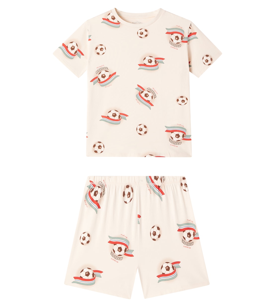 

Комплект из футболки и шорт из хлопковой смеси Konges Sløjd, Kick It