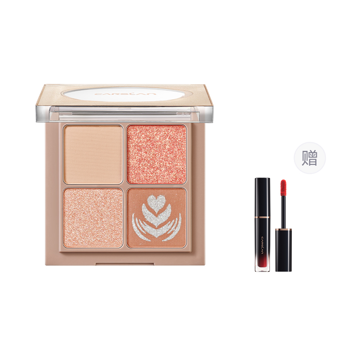 

Тени для век Lively Big Eyes Quad легко растушевываются матовые подчеркивающие контур глаз 5г Carslan