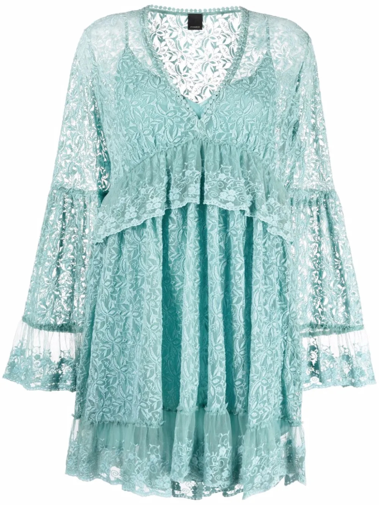 

PINKO кружевное платье, зеленый