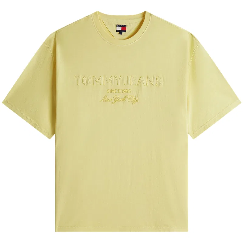Футболка с круглым вырезом Tommy Hilfiger желтая