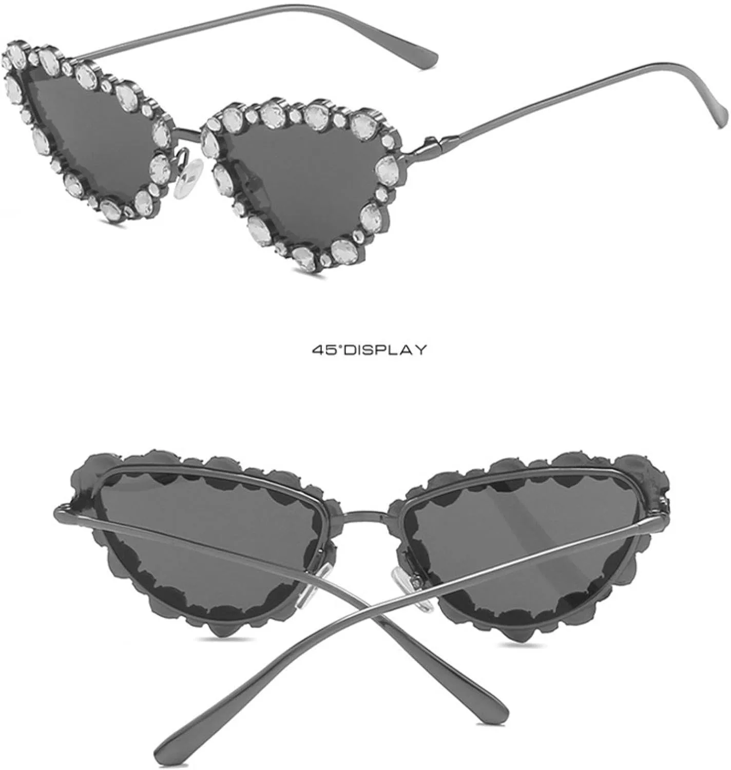 

56219 Солнцезащитные очки женские «кошачий глаз», ретро-солнцезащитные очки для женщин, роскошные винтажные очки, женские черные очки-окулоны TOIPASTN, Tea