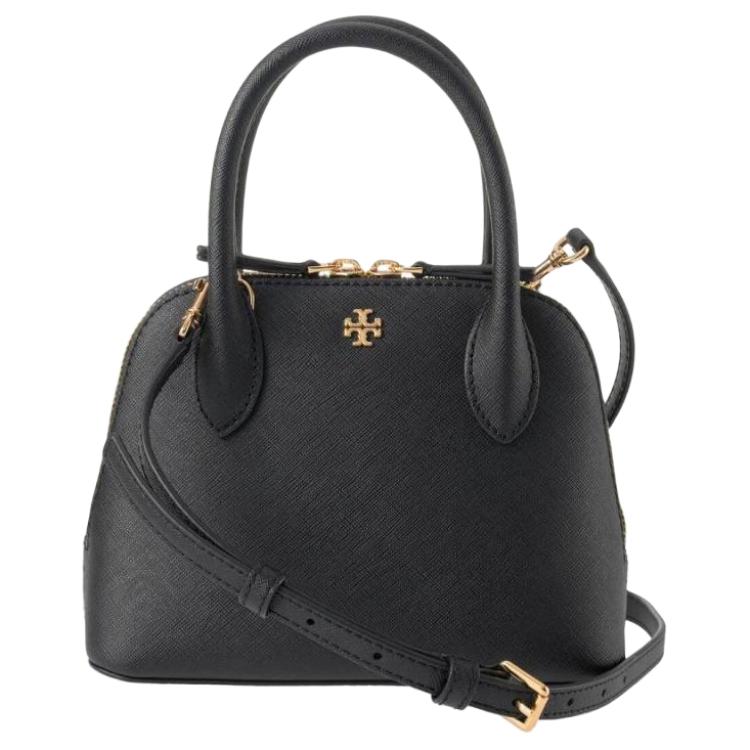 

TORY BURCH Эмерсон ПВХ наплечная сумка кроссбоди миниатюрная женская черная