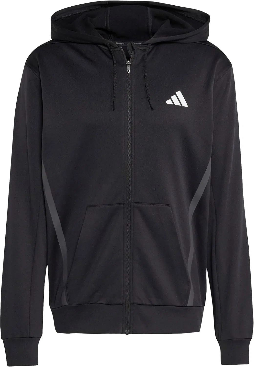 Толстовка Adidas Game and Go Team Issue с капюшоном на молнии, черный