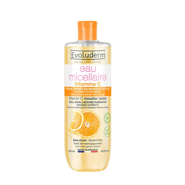 

Осветляющая мицеллярная вода Vitamin C & Orange Extract Evoluderm, 500 ml