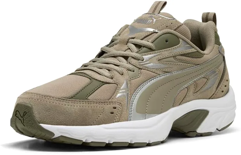 Мужские кроссовки PUMA Milenio Tech Suede с шнуровкой, повседневные - коричневые, коричневый — фото 2