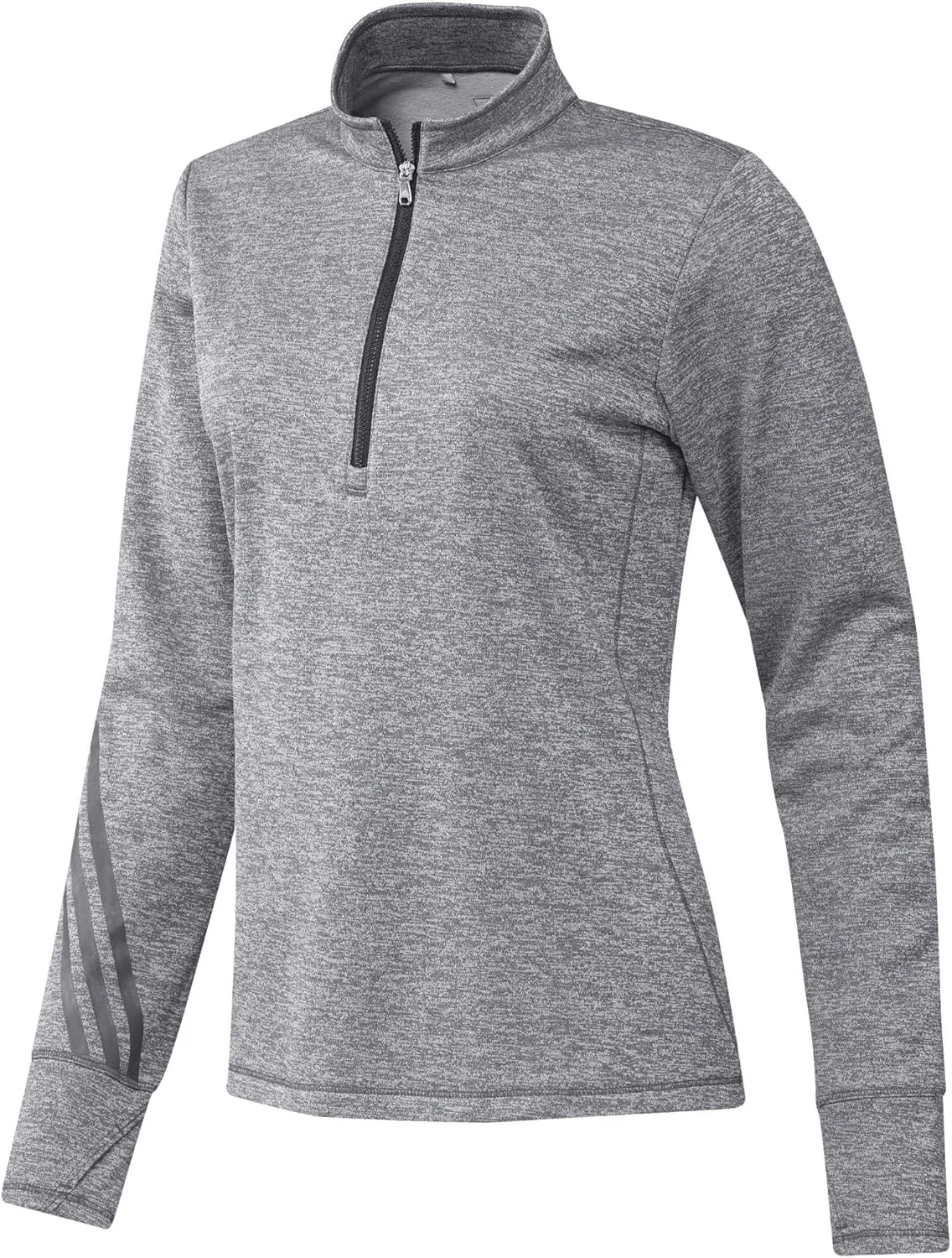 Adidas Women's 3-Stripes Heather Layer 1/4 Zip — фото 4