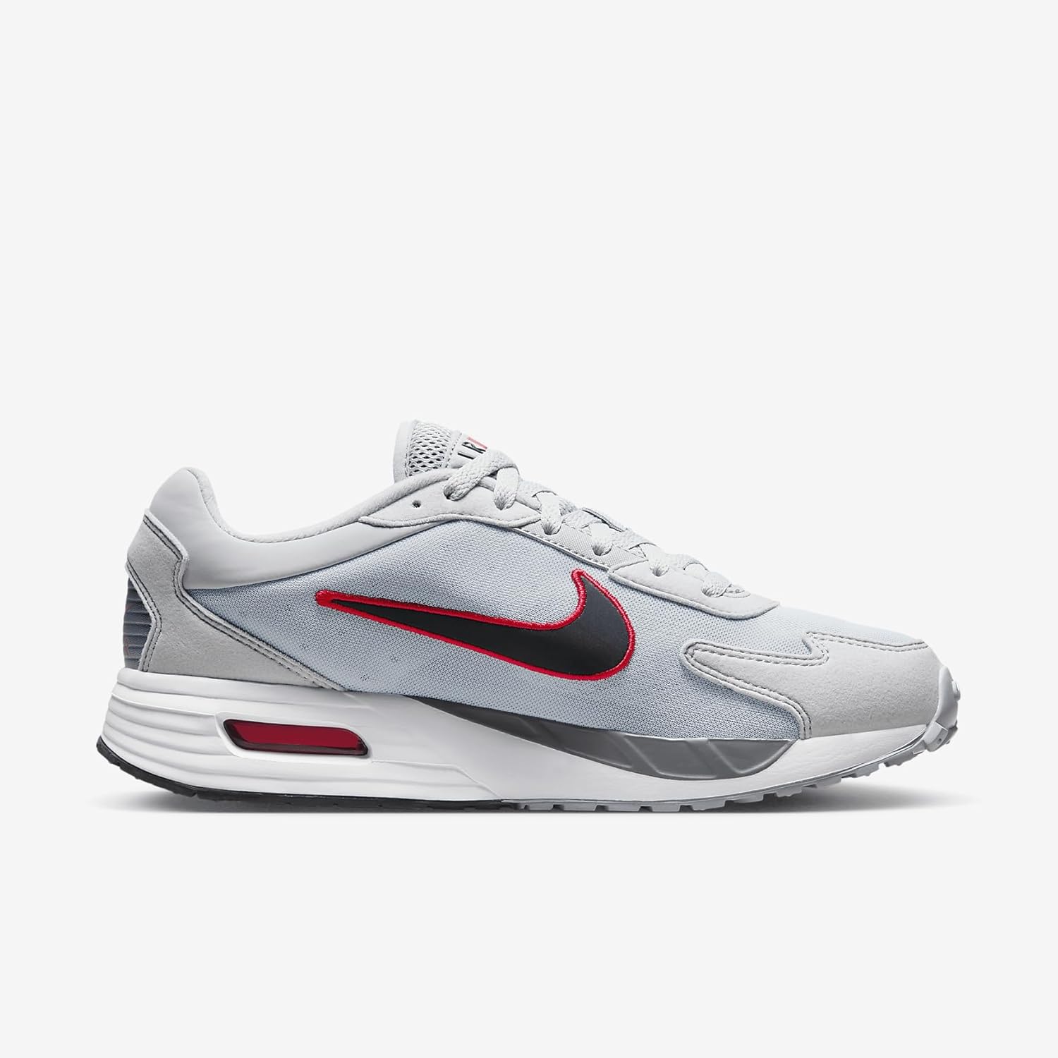 Мужские кроссовки Nike низкие, черный/красный/серый — фото 3