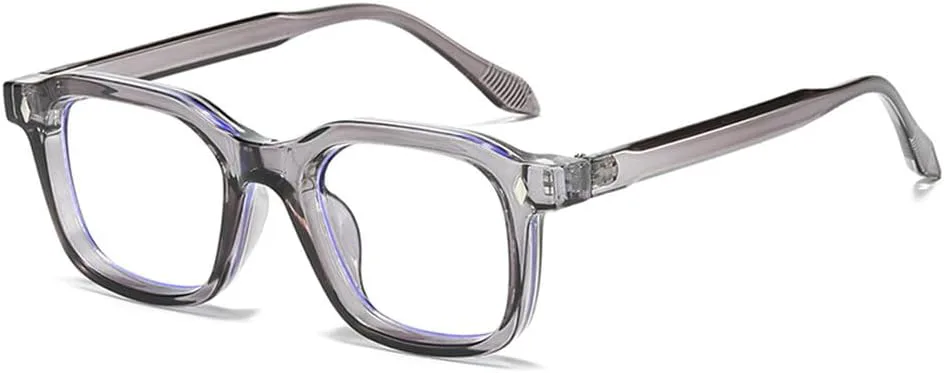 

Квадратные женские модные солнцезащитные очки UV400 в стиле ретро с заклепками, прозрачные с градиентом, мужские модные солнцезащитные очки WNCKSQ, Gray Clear