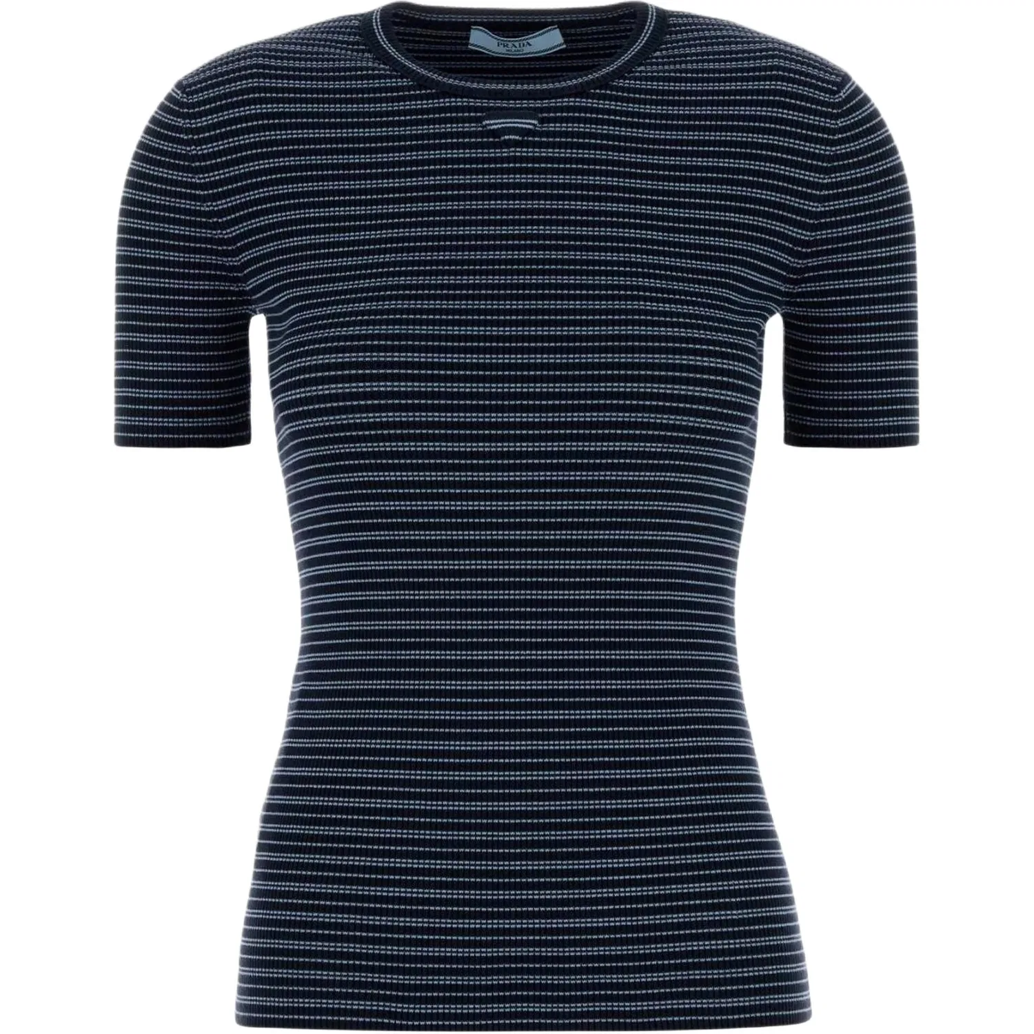 Футболка женская SS26 Regular PRADA, Marine Blue Heather Gray