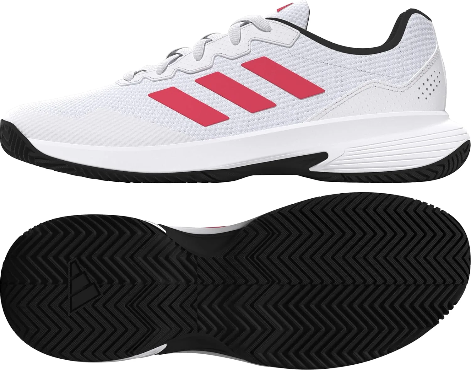 Мужские теннисные кроссовки Gamecourt 2.0 adidas, белый — фото 3