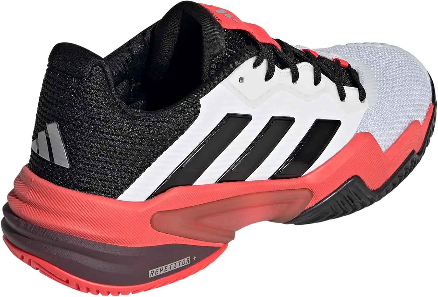 Мужские кроссовки Adidas Barricade 13, белый/черный/красный — фото 3