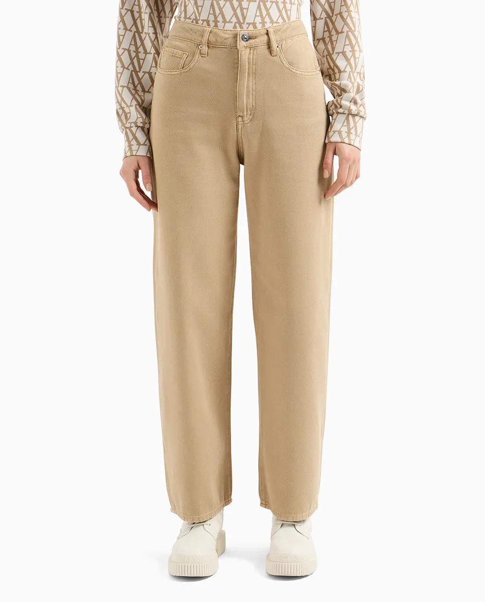 

Женские свободные джинсы J38 с высокой посадкой Armani Exchange, цвет Caramelo
