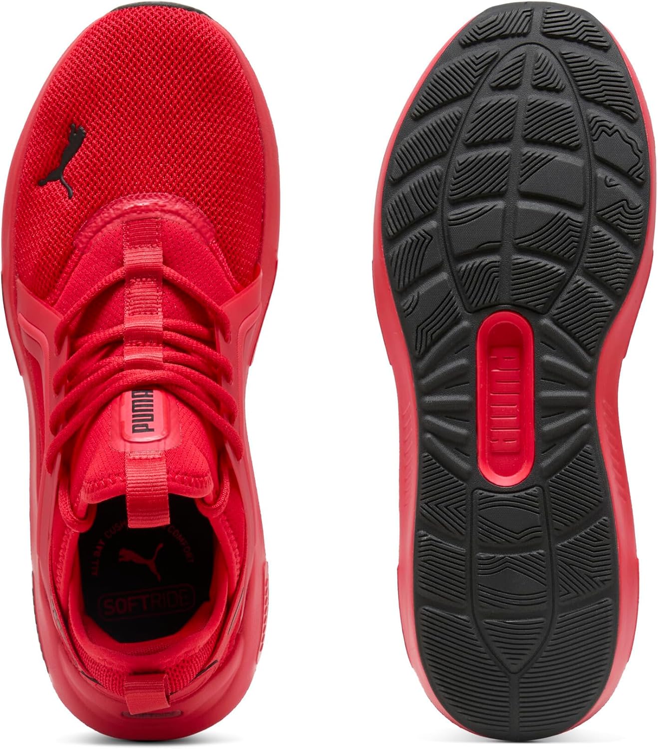 Кроссовки для шоссейного бега PUMA Softride Enzo 5 для унисекс, черный/красный — фото 4