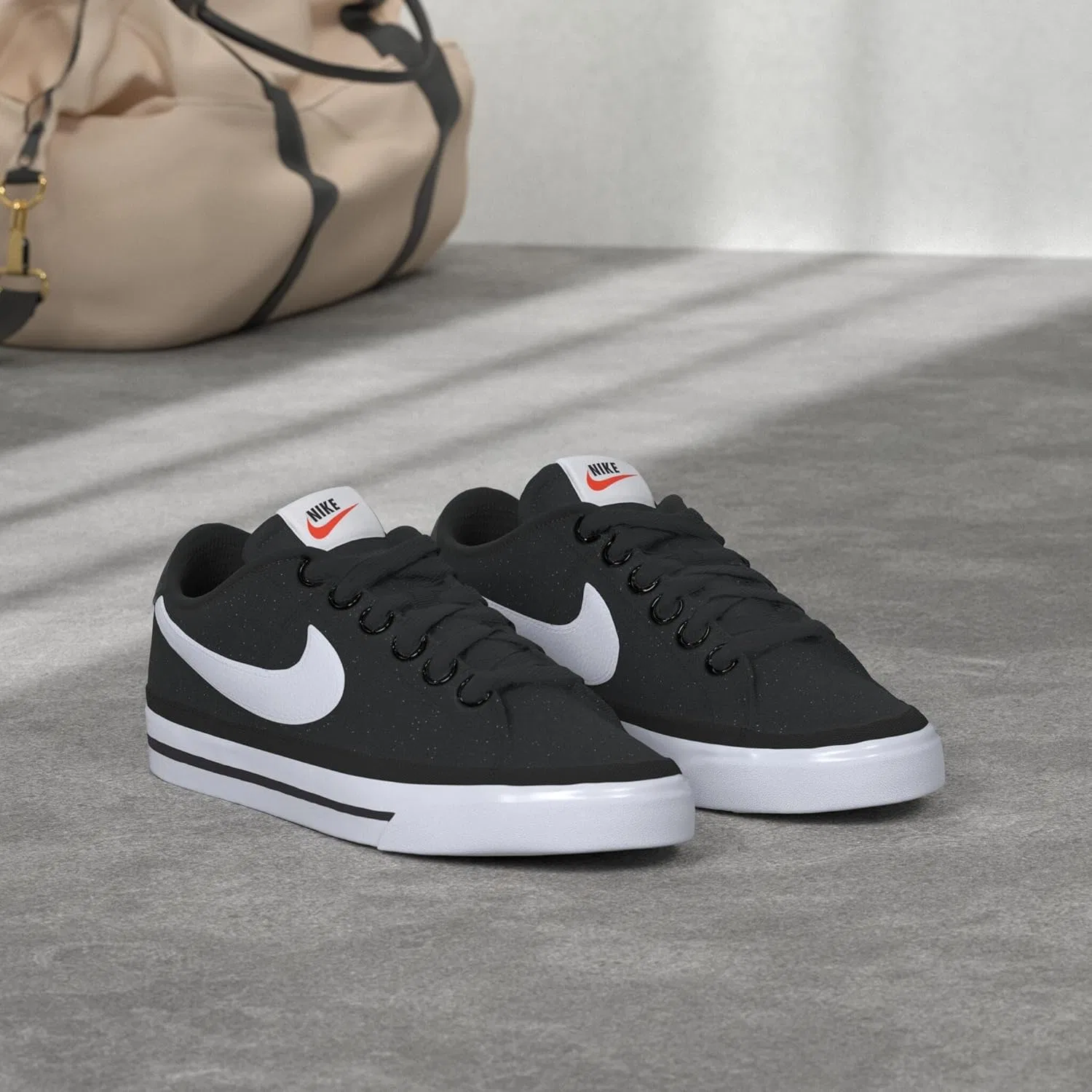 Мужские кроссовки Nike Court Legacy, Black White Gum Light Brown — фото 2