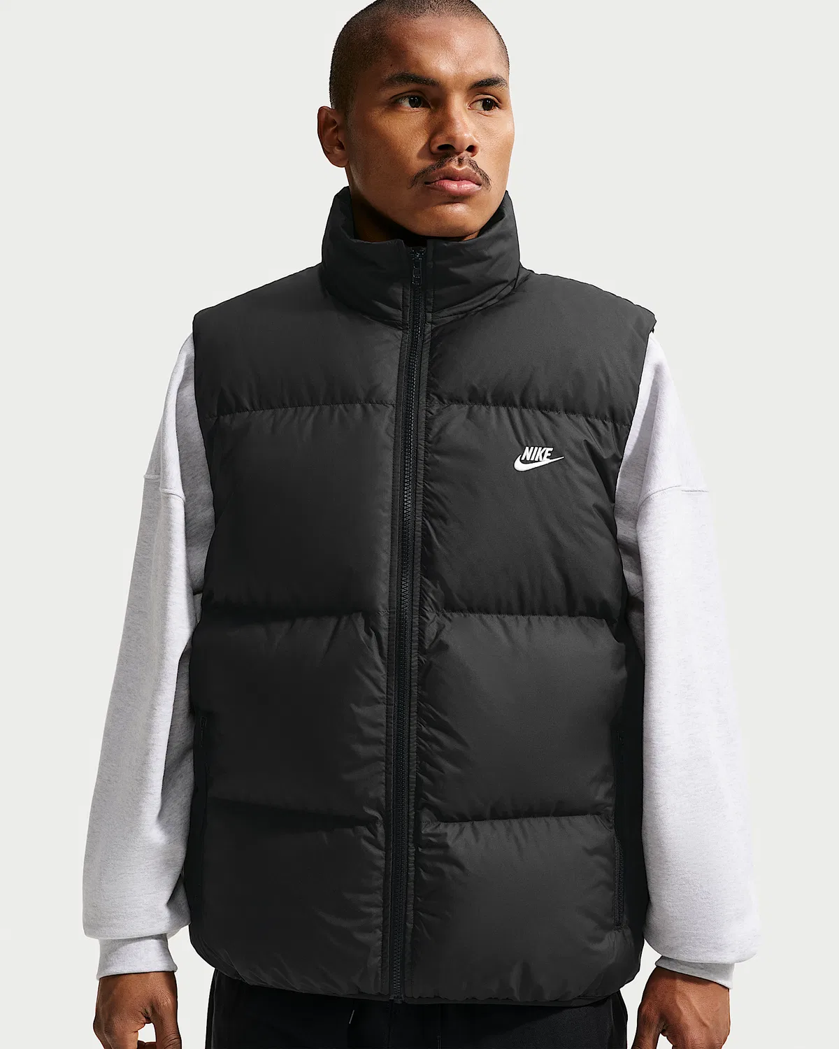 Мужской пуховый жилет Therma-FIT Nike Sportswear Club, Black/White