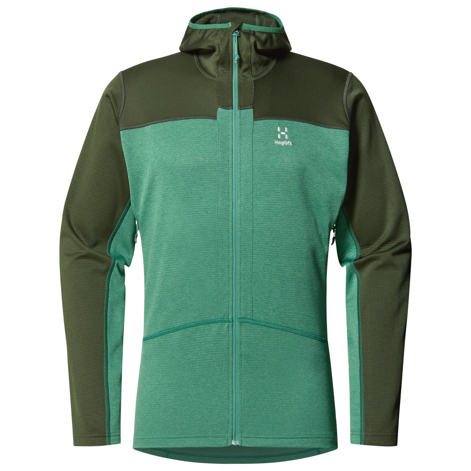 

Флисовая жилетка Haglöfs Roc Flash Mid Hood, цвет Seaweed Green/Dark Jelly Green