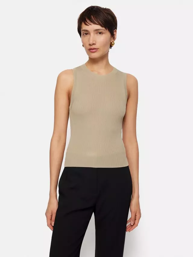 

Топ Jigsaw Rib Knit Tank, цвет neutral