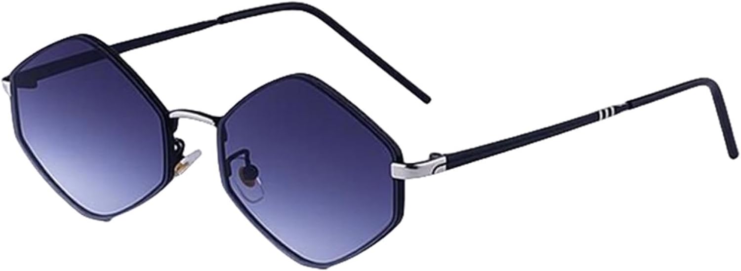 

Винтажные шестиугольные солнцезащитные очки в стиле стимпанк для женщин, роскошные, классические, в стиле панк, с защитой от УФ-излучения UV400, ретро, ​​для вождения TVTBBVV, C3doublegray