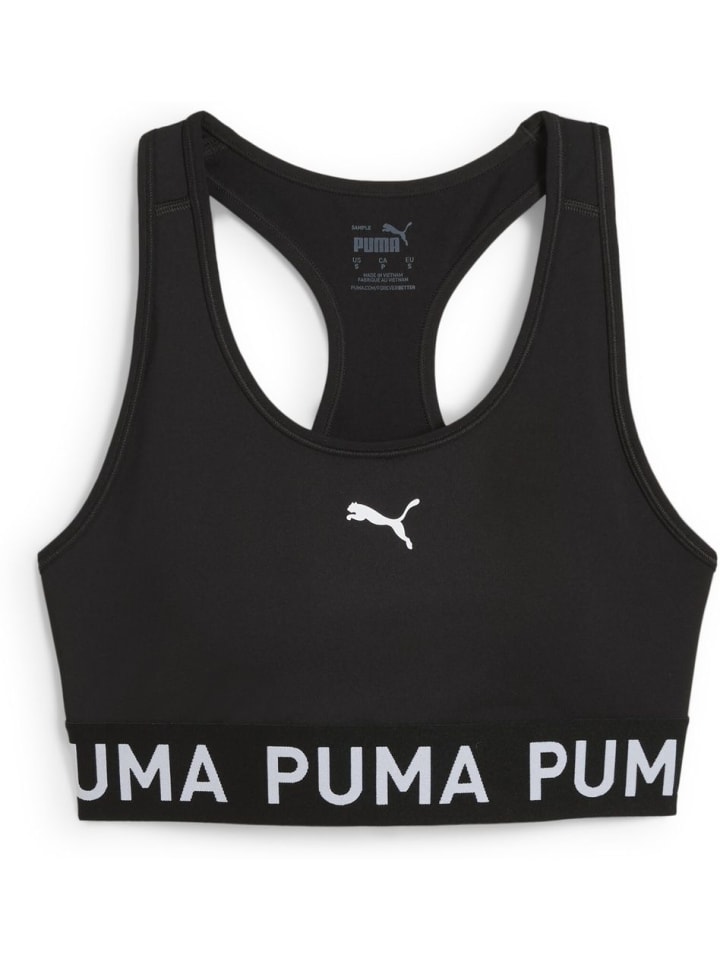 

Спортивный бюстгальтер "4KEEPS ELASTIC BRA - P" черного цвета Puma