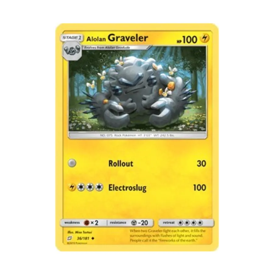 

CCG Алолан Гравелер (Ю) #36, Pokemon - SM - Team Up - Singles