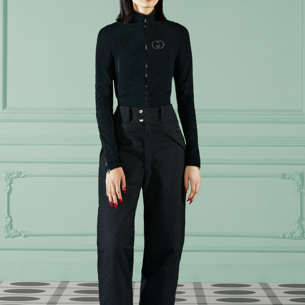 Куртка женская Gucci, классический стиль, черный — фото 2