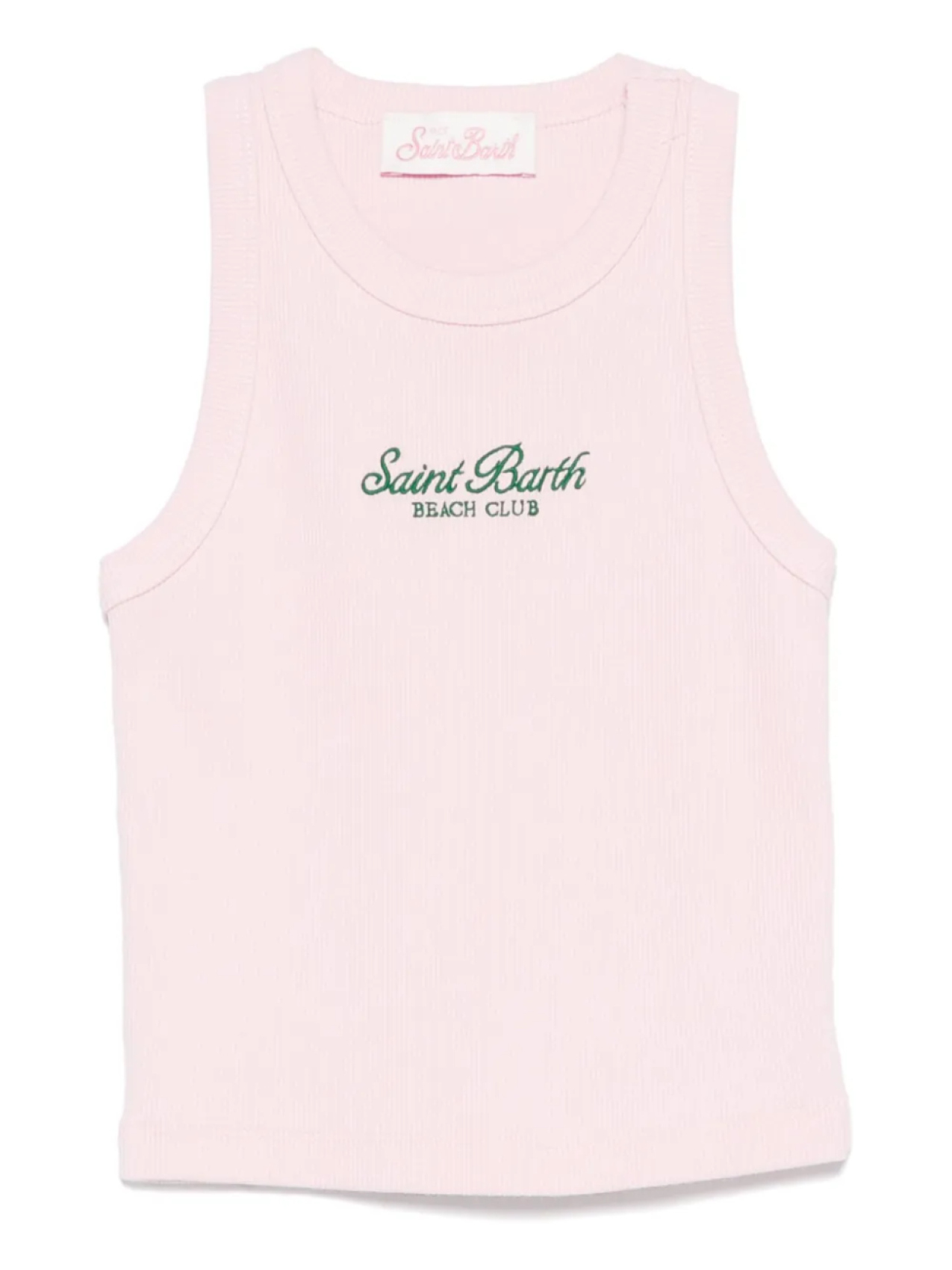 

Топ с вышитым логотипом MC2 Saint Barth Kids, розовый